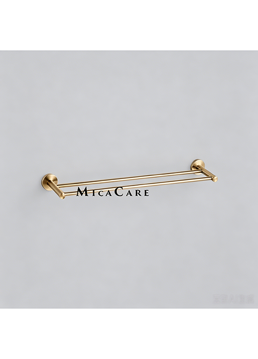 Elegant 304 Stainless Steel Satin Dual Towel Bar for Bathroom Use - Image 3