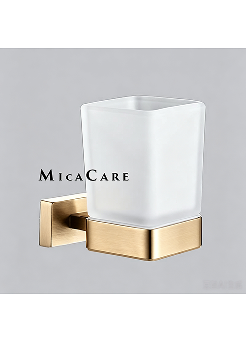 Modern Wall Mount Square Bathroom Tumbler Holder - Image 2