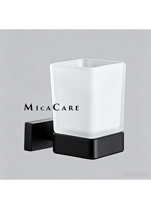 Modern Wall Mount Square Bathroom Tumbler Holder - Image 3