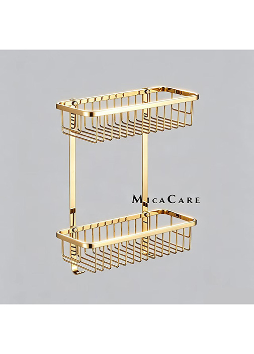 Double Layer 304 Stainless Steel Wall Mount Soap Dish Rack for Bathroom Storage - Image 3