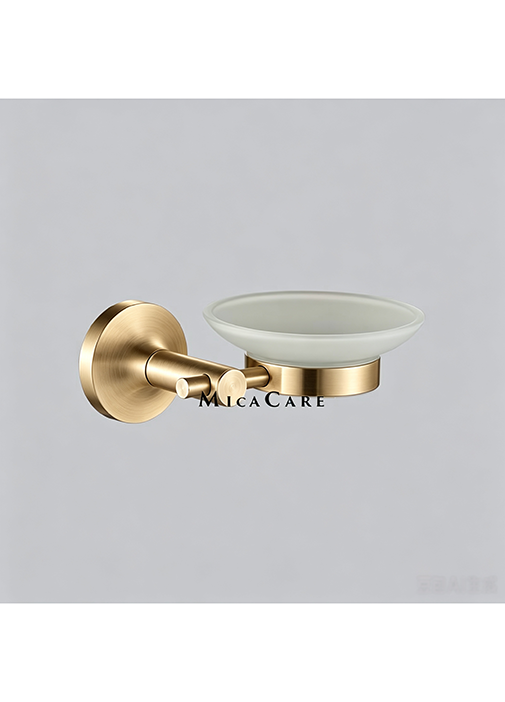 Stylish Bathroom Storage Elegant Stainless Steel & Glass Soap Dish - Image 3