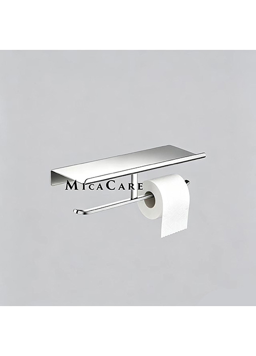 Wall Mount 304 Stainless Steel Paper Dispenser with 2 Hooks - Image 4