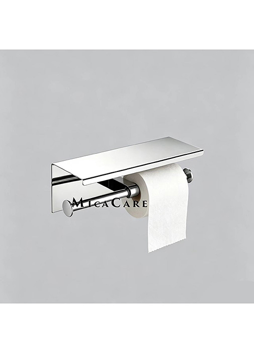Commercial Bathroom Stainless Steel Double Roll Dispenser Stand - Image 4