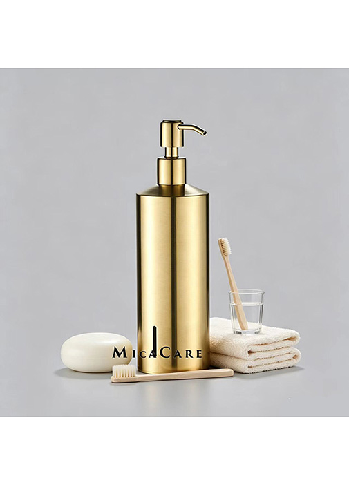 Freestanding Polished Chrome Smooth Coating Countertop Soap Dispenser - Image 4