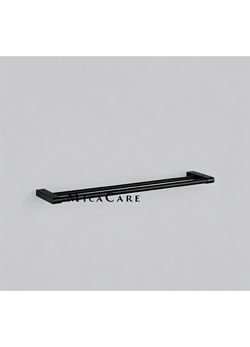Wall Mount Brushed Gold Double Towel Bar Rack for Hotel Projects - Image 3