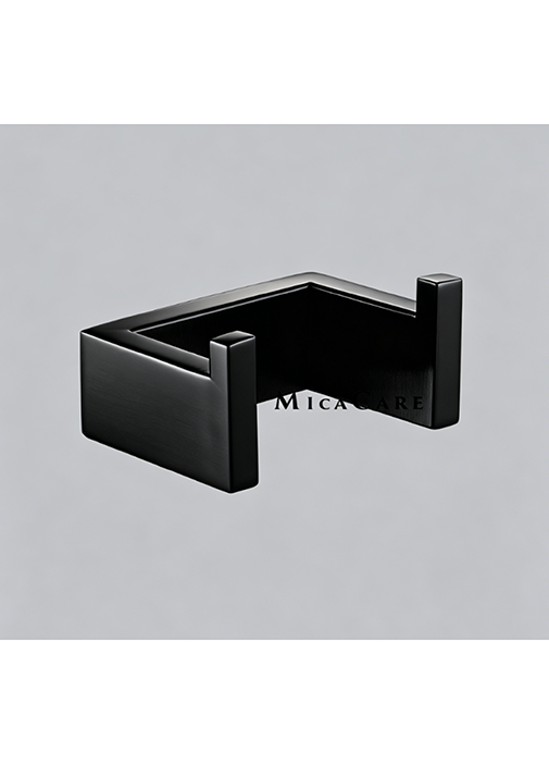 Stylish Square 304 Stainless Steel Double Hook for Modern Home Bathroom Decor - Image 3
