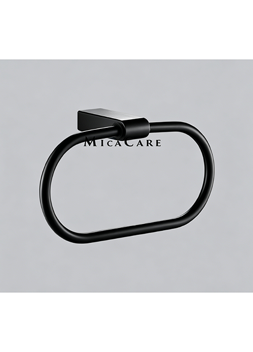 Rectangular & Oval Polished Chrome Stainless Steel Towel Ring for Bathroom Use - Image 3