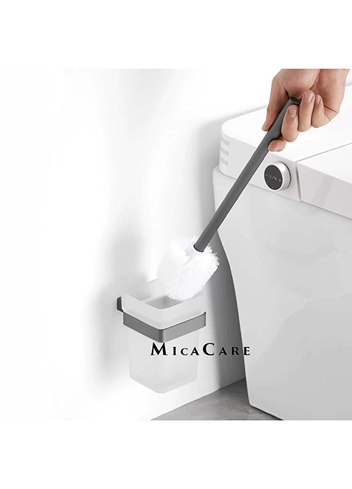 Stylish Wall Mount Chrome Bathroom Toilet Brush Holder - Image 4